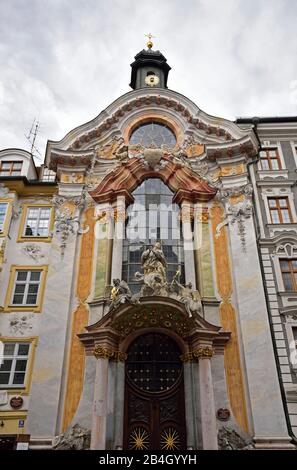 Europa, Germania, Baviera, Monaco, Città Vecchia, Sendlinger Strasse, Asamkirche, St. Johann Nepomuk, costruito dai fratelli Asam 1733-1746 in stile rococò, Foto Stock