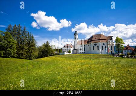Wieskirche, chiesa di pellegrinaggio al Salvatore Flagellato sulle Wies Foto Stock