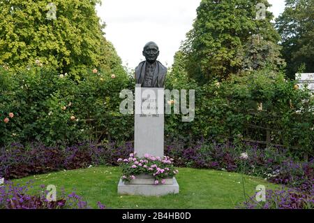 Europa, Belgio, Bruxelles, Parc Du Cinquantenaire, Jubelpark, Monumento Robert Schumann Foto Stock