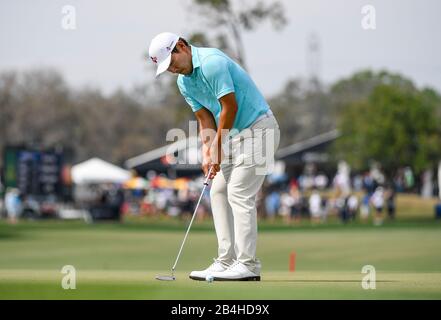 Orlando, Florida, Stati Uniti. 6th Mar, 2020. Durante la seconda partita di golf l'Arnold Palmer Invitational presentato da Mastercard tenuto presso l'Arnold Palmer's Bay Hill Club & Lodge di Orlando, Florida. Romeo T Guzman/CSM/Alamy Live News Foto Stock