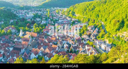 Blaubeuren, Svevo Alb, Baden-Wuerttemberg, Germania, Europa Foto Stock