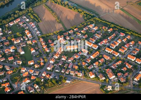 Veduta aerea di una zona residenziale vicino Monaco Foto Stock