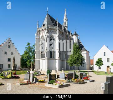 Germania, Baviera, Hassfurt, Cappella Del Cavaliere, Santuario Mariano Tardo Gotico Foto Stock