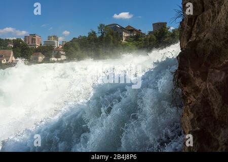 Rheinfall bei Sciaffusa Foto Stock