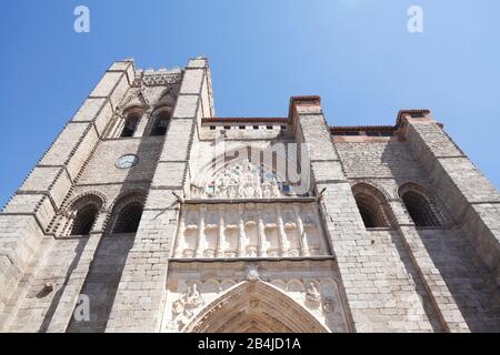 Catedral Del Salvador, Cattedrale, Avila, Castilla Y Leon, Castiglia-Leon, Spagna, Europa Foto Stock