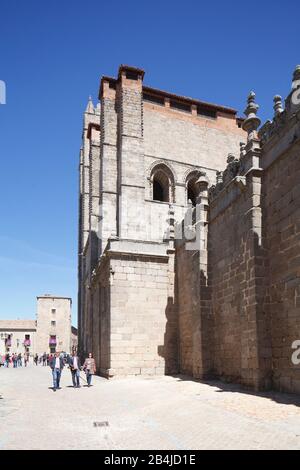 Catedral Del Salvador, Cattedrale, Avila, Castilla Y Leon, Castiglia-Leon, Spagna, Europa Foto Stock