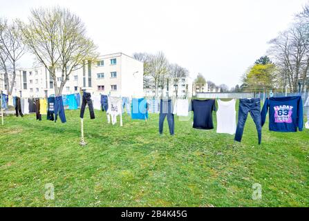 St. Georg Garden, Bauhaus, monumento architettonico, architettura, OttoHaesler, autunno, celle, Bassa Sassonia, Germania, Europa Foto Stock