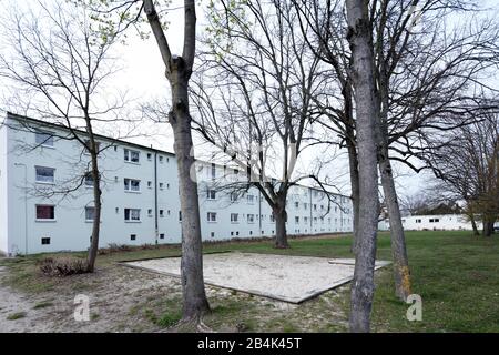 St. Georg Garden, Bauhaus, monumento architettonico, architettura, OttoHaesler, autunno, celle, Bassa Sassonia, Germania, Europa Foto Stock