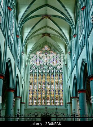 Altenberger Dom, Bergischer Dom, Altenberg, Renania Settentrionale-Vestfalia, Germania, Bergisches Land, Chiesa Parrocchiale, Foto Stock