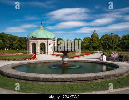 Germania, Baviera, Monaco di Baviera, il Tempio Diana nella Hofgarten Foto Stock