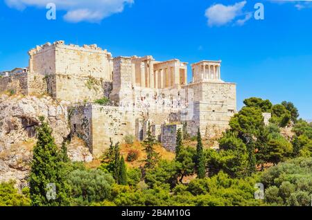 Acropoli di Atene, Atene, Grecia, Europa Foto Stock
