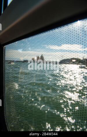 Italia, Venezia, giro in vaporetto Foto Stock