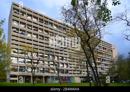 Europa, Germania, Berlino, Corbusierhaus, Flatowallee, Westend Charlottenburg-Wilmersdorf, Giorno Foto Stock