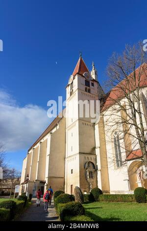 Eggenburg: chiesa Stephanuskirche nel Waldviertel, Niederösterreich, Austria Inferiore, Austria Foto Stock