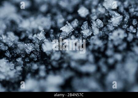 I cristalli di ghiaccio, close-up Foto Stock