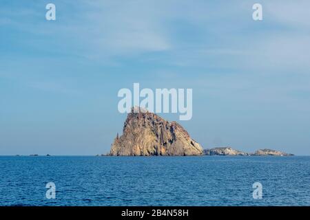 Stromboli, Panarea, Isole Eolie, Isole Eolie, Mar Tirreno, Italia Meridionale, Europa, Italia Foto Stock