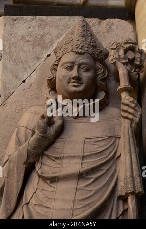 Deutschland, Sachsen-Anhalt, Magdeburg, Dom zu Magdeburg, Grabmahl für Erzbischof otto von Hessen, gestorben 1361. Foto Stock