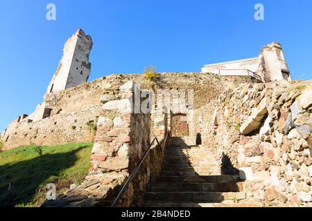 Gars am Kamp, rovine del castello Gars in Austria, Bassa Austria, zona Waldviertel Foto Stock
