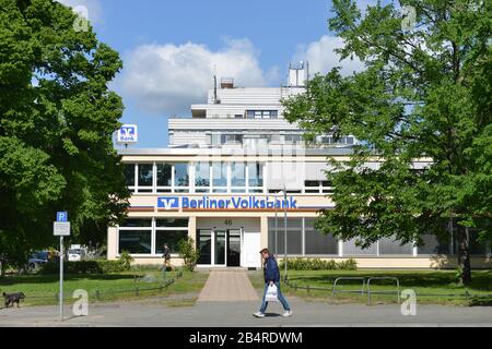 La Berliner Volksbank, Schlossstrasse, Steglitz Berlino, Deutschland Foto Stock