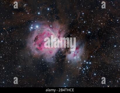 La Grande Nebulosa Orion (M42) Foto Stock