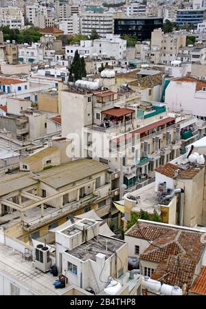 Vista sullo skyline di Nicosia, Cipro Foto Stock