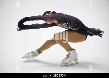 Alysa LIU dagli Stati Uniti, durante il programma Ladies Free ai campionati ISU World Junior Figure Skating 2020 presso la Tondiraba Ice Hall, il 07 marzo 2020 a Tallinn, Estonia. Credit: Raniero Corbelletti/Aflo/Alamy Live News Foto Stock