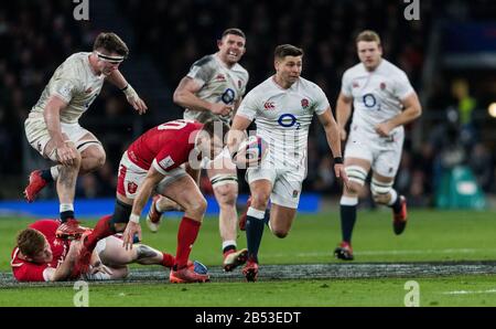 Londra, Regno Unito. 7th Mar, 2020. Rugby Union Guinness Six Nations Championship, Inghilterra / Galles, Twickenham, 2020, 07/03/2020 Ben Youngs Of England Credit: Paul Harding/Alamy Live News Foto Stock