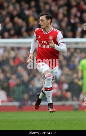 Londra, Regno Unito. 07th Mar, 2020. Mesut Ozil (A) al gioco Arsenal contro West Ham United English Premier League, all'Emirates Stadium di Londra, Regno Unito, il 7 marzo 2020. **solo per uso editoriale, licenza richiesta per uso commerciale. Nessun utilizzo nelle scommesse, nei giochi o in un singolo club/campionato/player pubblicazioni** credito: Paul Marriott/Alamy Live News Foto Stock