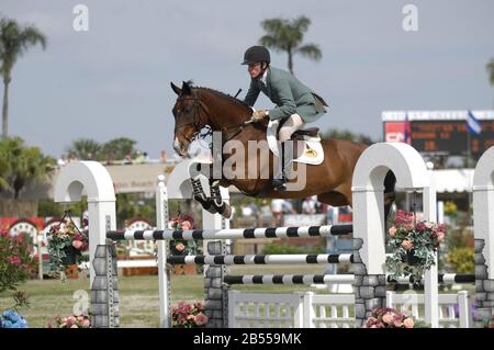 Joe Fargis (Usa) In Sella A Edgar, Winter Equestrian Festival, Wellington Florida, Marzo 2007 Foto Stock