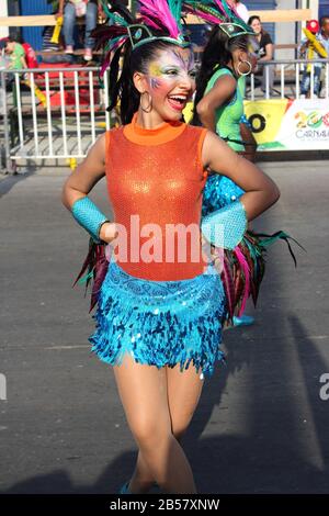 Barranquilla, COLOMBIA - FEB 10: Carnaval del Bicentenario 200 anni di Carnevale. Febbraio 10, 2013 Barranquilla Colombia Foto Stock