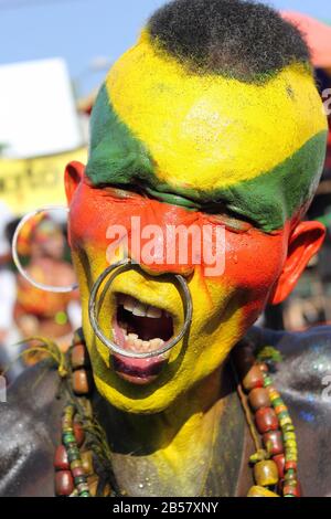 Barranquilla, COLOMBIA - FEB 10: Carnaval del Bicentenario 200 anni di Carnevale. Febbraio 10, 2013 Barranquilla Colombia Foto Stock