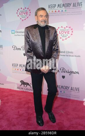 Las Vegas, Nevada, Stati Uniti. 7th Mar, 2020. Neil Diamond agli arrivi per Keep Memory Alive Honors 24th, Power of Love Gala annuale, MGM Grand Garden Arena, Las Vegas, NV 7 marzo 2020. Credit: Mora/Everett Collection/Alamy Live News Foto Stock