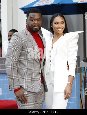 Cerimonia Della Stella Del 50 Cent Sulla Hollywood Walk Of Fame Il 30 Gennaio 2019 A Los Angeles, California Con: Curtis Jackson, 50 Cent, Jamira Haines Dove: Los Angeles, California, Stati Uniti Quando: 30 Gennaio 2020 Credito: Nicky Nelson/Wenn.com Foto Stock