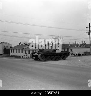 US ARMY Kampfpanzer M48 Patton - United States Army M48 Tank Patton Foto Stock