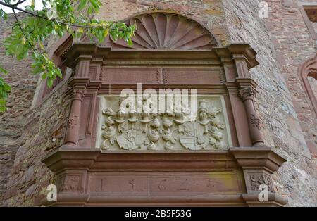 Particolare, Burg, Wertheim, Baden-Wuerttemberg, Deutschland / Württemberg Foto Stock