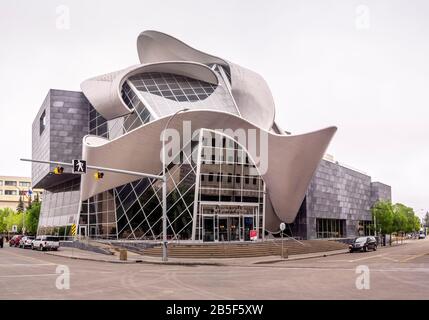 Facciata della Galleria d'arte di Alberta il 21 maggio 2016 a Edmonton, Alberta. Foto Stock