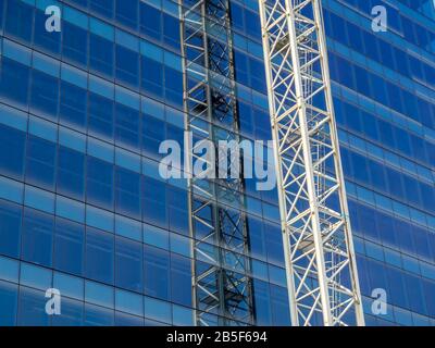 Grattacieli in costruzione su Calgary in Alberta Canada Foto Stock