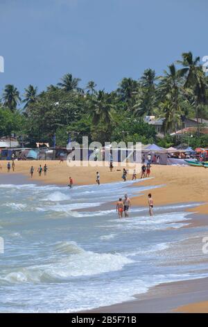 Strand, Unawatuna, Sri Lanka Foto Stock