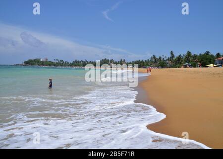 Strand, Unawatuna, Sri Lanka Foto Stock