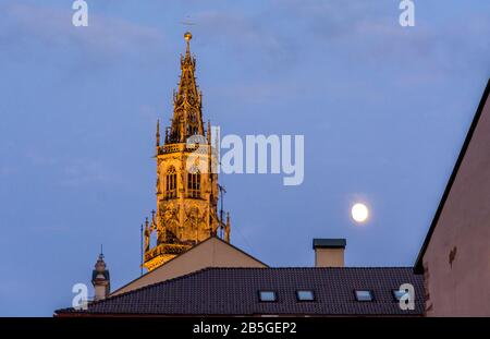 Duomo Di Bolzano, Walther Platz, Bolzano, Trentino-Alto Adige, Alto Adige, Italia Settentrionale, Europa Foto Stock