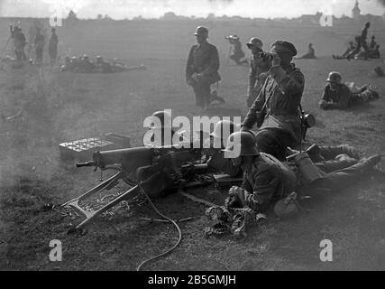 Wehrmacht Heer Maschinengewehr Mg 08 / German Army Machinegun Mg08 Foto Stock