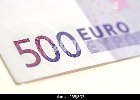 500 Euroschein Foto Stock