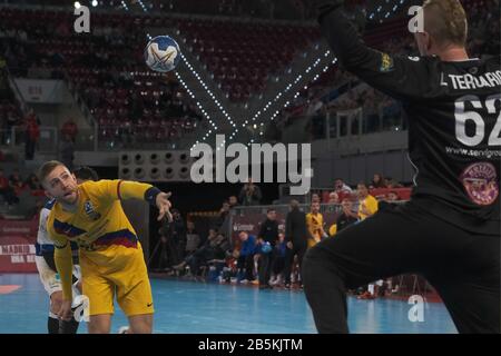 Madrid, Spagna. 08th Mar, 2020. Barcellona vince la coppa del re della pallamano giocata contro Benidorm al Caja Magica di Madrid per 40-25 crediti: Cordon PRESS/Alamy Live News Foto Stock