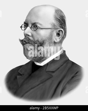 Friedrich Loeffler 1852-1915 Batteriologo Tedesco Foto Stock