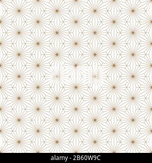 Bellissima Seamless pattern giapponese kumiko per shoji schermo grande design per qualsiasi finalità. Modello giapponese vettore di fondo. Tradizionale Giapponese w Illustrazione Vettoriale