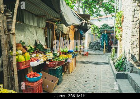 San Marcos villaggio Lago atitlan, Guatemala Foto Stock