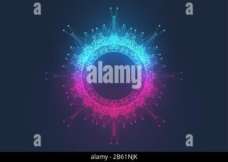 Banner coronavirus, logo, simbolo, icona modello medico concetto di progettazione. Arrestare il coronavirus (2019-nCoV). Focolaio di coronavirus in Cina. Vettore Illustrazione Vettoriale