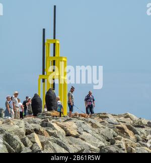 Torre per Jan Palach di Vaclav Fiala scultore artista a Sculpture by the Sea mostra Cottesloe Beach Perth WA Australia Foto Stock