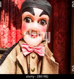 Guignol, marionette tradizionale, Lione, Francia Foto Stock