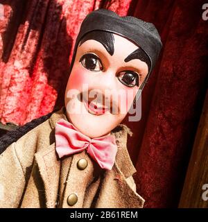 Guignol, marionette tradizionale, Lione, Francia Foto Stock